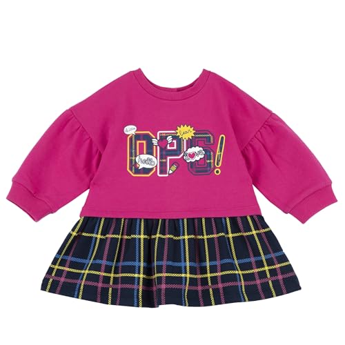 Chicco, Kleid Baby Mädchen mit Langarm, aus weichem Stoff, Maschinenwaschbar, Kleidung Neugeborene 0-24 Monate, Entworfen in Italien von Chicco