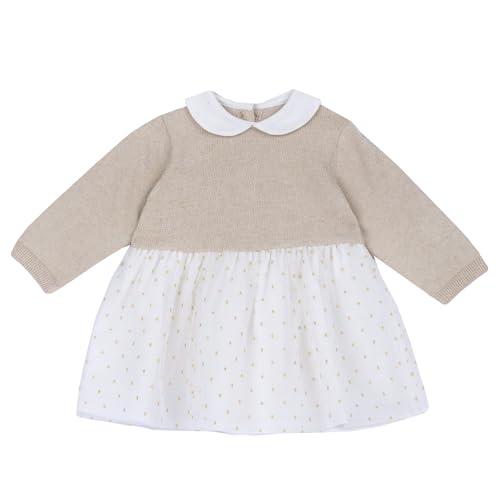 Chicco, Mädchen Kleid mit Langen Ärmeln, Aus Warmem und Weichem Stoff, Baby Kleidung -24 Monate,, Designed in Italy von Chicco