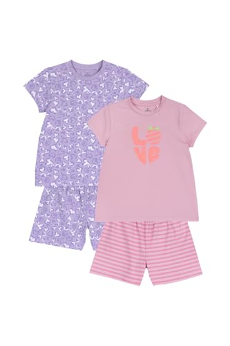 Chicco, Mädchen Pyjamas, 2er-Set Kurze Schlafanzüge, T-Shirt Und Shorts, Aus 100% Baumwolle, Für Frühling Und Sommer, Kleidung Für Mädchen Und Jugendliche von Chicco