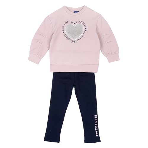 Chicco, Mädchen-Set Mit Sweatshirt Und Leggings, Aus Warmem Und Weichem Fleece-Stoff, Mädchenkleidung, Designed in Italy von Chicco