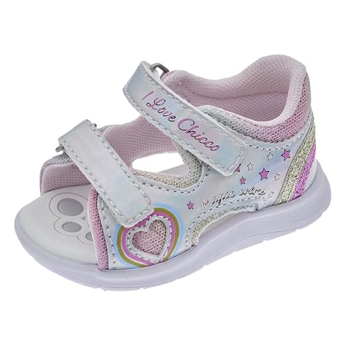 Chicco, Sandalen met Dubbele Klittenband, Comfortabel, Licht, Flexibel en Atmungsaktive, Mädchen, Entworfen in Italien von Chicco