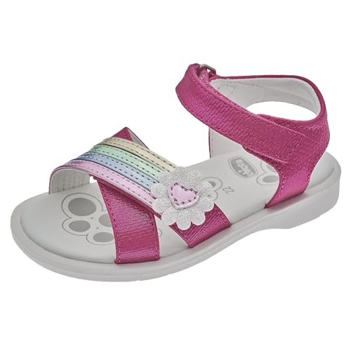 Chicco, Sandalen met Dubbele Klittenband Fuchsia, Comfortabel, Lichtgewicht, Flexibel en Atmungsaktive, Mädchen, Entworfen in Italien von Chicco