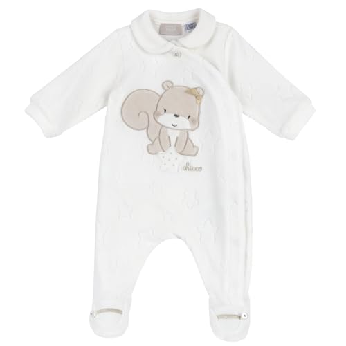 Chicco Baby - Mädchen Overall mit Frontöffnung Bottone, Weiß (2), 6 Monate von Chicco