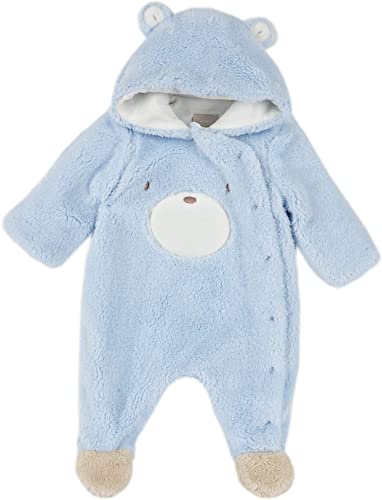 Chicco Baby-Jungen (137) Kunstfell-Strampler mit Frontöffnung, Blau und Weiß, 62 cm von Chicco