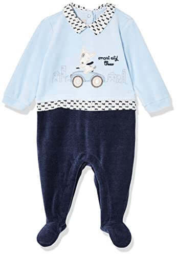 Chicco Baby-Jungen Babyanzug MIT BEINÖFFNUNG (340) Kleinkind-Schlafanzge, dunkelblau, 9 Monate von Chicco