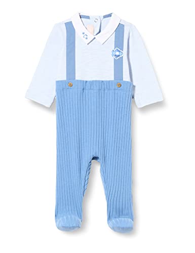 Chicco Baby - Jungen Jumpsuit mit Klappenöffnung und Knöpfen, Hellblau (473), 6 Monate von Chicco