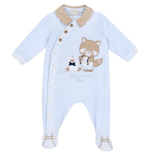 Chicco, Overall Mit Frontöffnung, Baby - Jungen, Hellblau (1), 3M, Design in Italien von Chicco