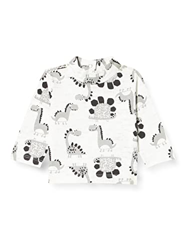 Chicco Baby-Jungen LANGÄRMLIGES T-Shirt, weiß und grau, 1 Monat von Chicco