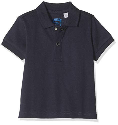 Chicco Baby-Jungen Polo Manica Corta Poloshirt, Blau (Blu Scuro 088), 74 (Herstellergröße: 074) von Chicco