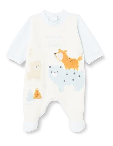 Chicco Baby-Jungen Strampler mit Öffnung Patello. Schlafanzug für Kinder und Babys, Hellblau, 62 von Chicco