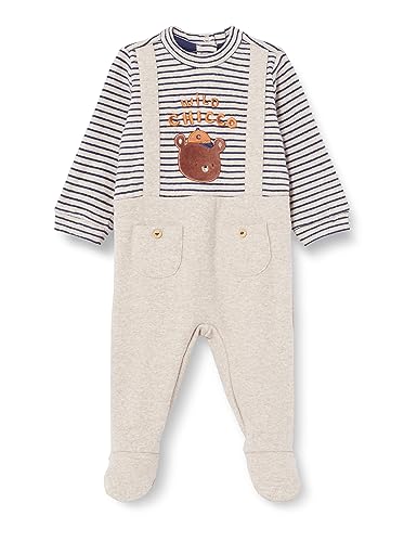 Chicco Baby-Jungen Strampler mit Öffnung Patello. Schlafanzug für Kinder und Babys, Natürlich, mittelgroß, 62 von Chicco