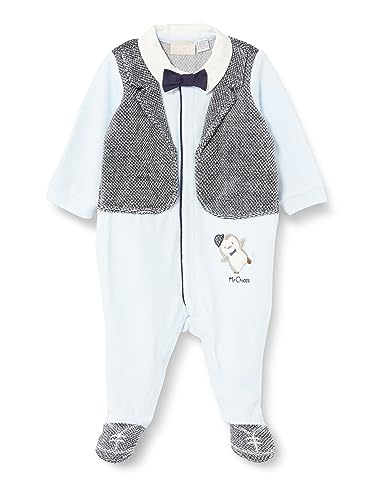 Chicco Baby-Jungen Strampler mit Öffnung vorne. Schlafanzug für Kinder und Babys, Hellblau, 62 von Chicco