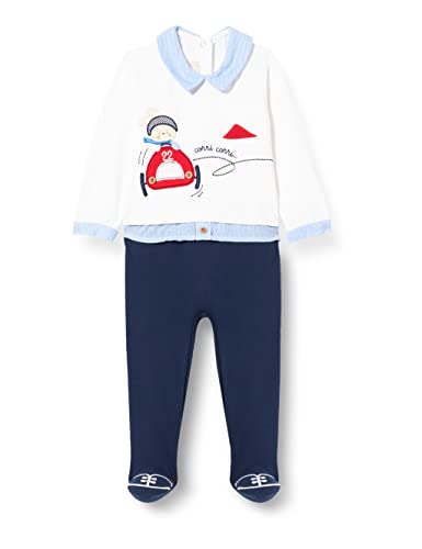 Chicco Baby-Jungen Strampler mit Windelöffnung Pyjamaset, Blau, 9 Monate von Chicco