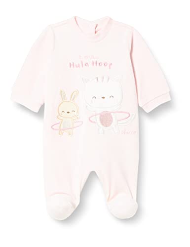 Chicco Baby-Mädchen Babyanzug ZUM ÖFFNEN DER WINDEL (394) Pyjama, Rose, 12 Monate von Chicco