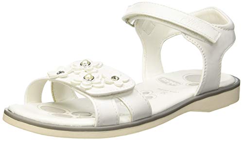 Chicco, Sandalen met Dubbele Klittenband Wit, Comfortabel, Licht, Flexibel en Atmungsaktive, Mädchen, Entworfen in Italien von Chicco