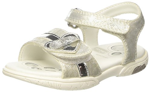 Chicco Baby Mädchen Cipriana Durchgängies Plateau Sandalen, Elfenbein (150 Silver) von Chicco