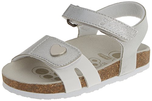 Chicco Baby Mädchen Henetta Durchgängies Plateau Sandalen, Elfenbein (150 Silver) von Chicco