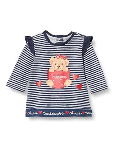 Chicco Baby-Mädchen LANGÄRMLIGES (357) Kleid, grau, 9 Monate von Chicco