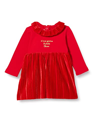 Chicco Baby-Mädchen LANGÄRMLIGES Kleid (628) Freizeitkleid, rot, 2 Jahre von Chicco