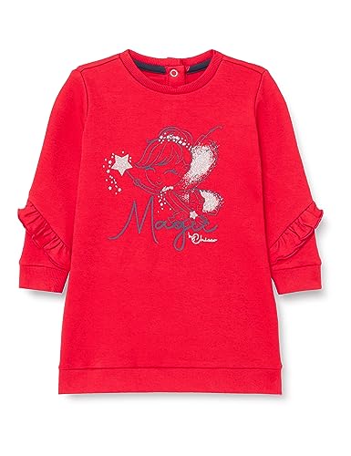 Chicco Baby-Mädchen Langen Ärmeln Lässiges Kleid, Mittelrot, 68 von Chicco