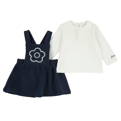 chico Baby - Mädchen Zweiteiliges Outfit: Leggings und Sweatshirt Jogginganzug, Blau, 9M von Chicco