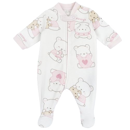 Chicco Baby - Mädchen Overall mit Frontöffnung Bottone, Rosa (1), 3 Monate von Chicco