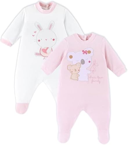 Chicco Unisex Baby Set aus Chenille-stramplern mit Fuß Winter Schlafanzüge von Chicco