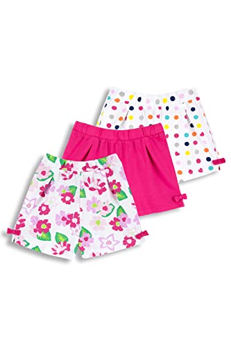 Chicco Shorts Set aus Baumwolle, Hose Mädchen, Fuchsie, 12 monate (pack of 3) von Chicco