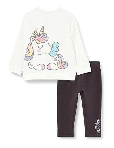 Chicco Baby-Mädchen Set aus Leggings und Sweatshirt Trainingshose, Weiß, 68 von Chicco