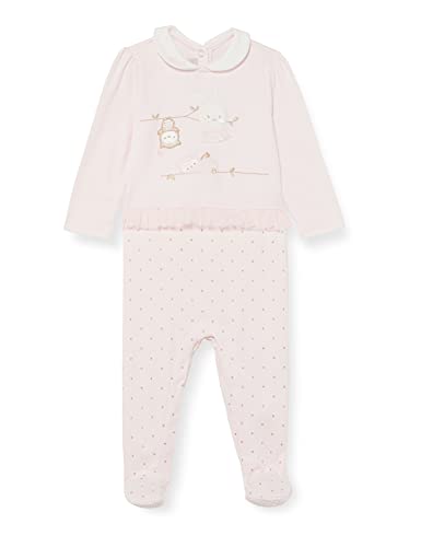 Chicco Baby-Mädchen Strampler aus Baumwolle Interlock mit Beinöffnung Schlafanzug für Kinder und Babys, Mehrfarbig, 74 cm von Chicco
