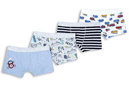 Chicco Boxershorts Set aus Baumwolle, Unterwäsche Jungen, Hellblau, 2 jahre (pack of 4) von Chicco