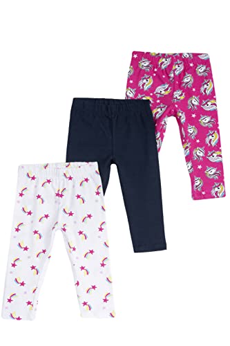 Chicco Caprihosen Leggings Set aus Baumwolle, Jogginghose Mädchen, Weiß, 3 jahre (pack of 3) von Chicco