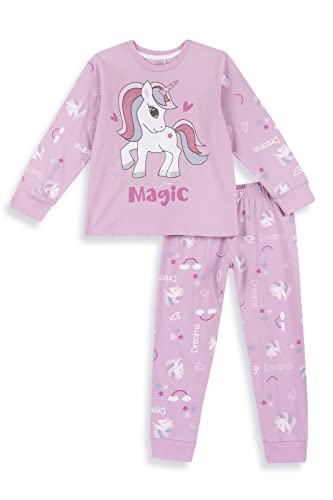 Chicco Einhorn Pyjama Langarm aus Baumwolle, Schlafanzüge Mädchen, Rose, 2 jahre von Chicco