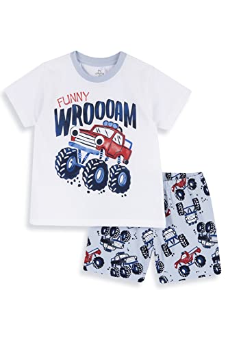 Chicco Jeep Pyjama Kurzarm aus Baumwolle, Schlafanzüge Jungen, Weiß, 12 monate von Chicco