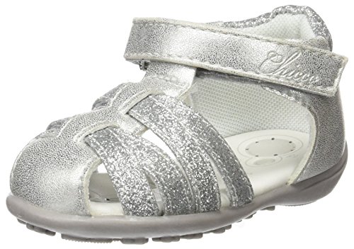 Chicco Jungen Baby Mädchen Gildina Sandalen, Silber (Argento), 20 EU von Chicco