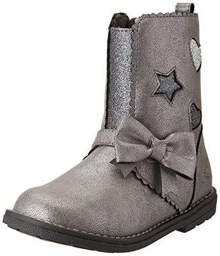 Chicco Jungen Claudie Mädchen Mode-Stiefel, Silber/schwarz, 20 EU von Chicco