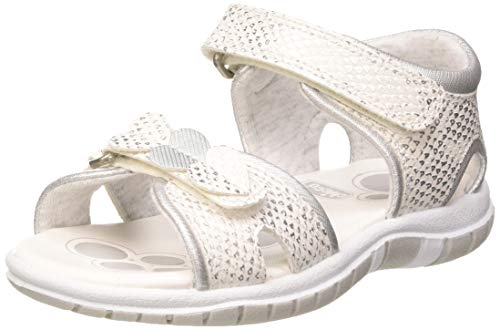 Chicco, Sandalen met Dubbele Klittenband Wit, Comfortabel, Licht, Flexibel en Atmungsaktive, Mädchen, Entworfen in Italien von Chicco