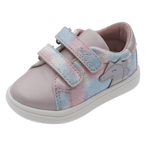 Chicco, Kinderschuhe, Lässige Kindersneaker mit Doppeltem Klettverschluss, Italienisches Design, Rosa, 18 EU von Chicco