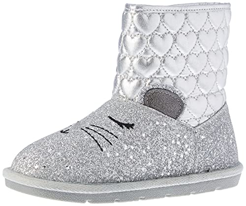 Chicco Jungen Mädchen Tronchetto Caddy Stiefelette, Silber/schwarz, 21 EU von Chicco