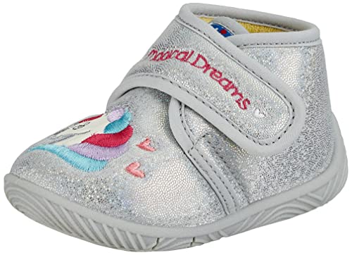 Chicco Jungen Mädchen Tiber Pantoffel Hausschuh, Silber, 18 EU Chicco Jungen Mädchen Tiber Pantoffel Hausschuh, Silber, 18 EU von Chicco
