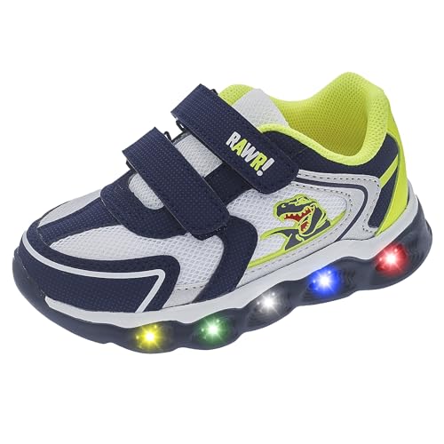 Chicco, Sneakers met Licht in de Zool en Dubbele Klittenband, Comfortabel, Lichtgewicht, Flexibel en Atmungsaktive, Unisex Kinder, Entworfen in Italien von Chicco