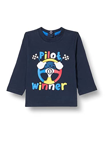 Chicco Baby-Jungen LANGÄRMLIGES T (853) Kurzarm Shirt, dunkelblau, 6 Monate von Chicco