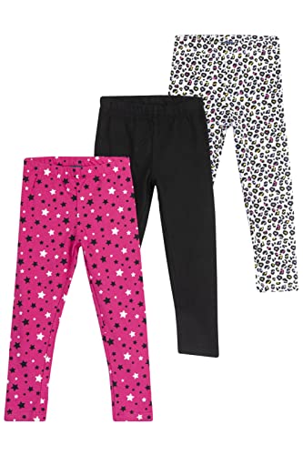 Chicco Leggings Set aus Baumwolle, Jogginghose Mädchen, Fuchsie, 3 jahre (pack of 3) von Chicco