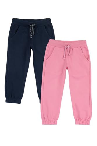 Chicco, Hosen Mädchen, Set Aus 2 Langen Hosen Aus Sweatshirt 100% Baumwolle, Kleidung Mädchen, Designed in Italy von Chicco