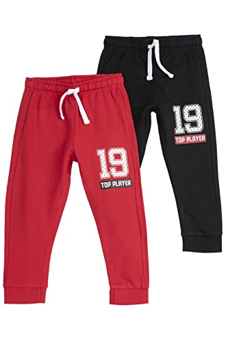 Chicco Set Langhosen aus Fleece, Jogginghose Jungen, Rot, 8 jahre (pack of 2) von Chicco