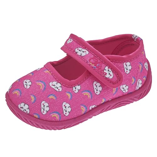 Chicco, Hausschuhe für Kinder, Kinderschuhe für den Kindergarten und, mit Praktischem Klettverschluss, Italienisches Design, Fuchsie 4, 27 EU von Chicco