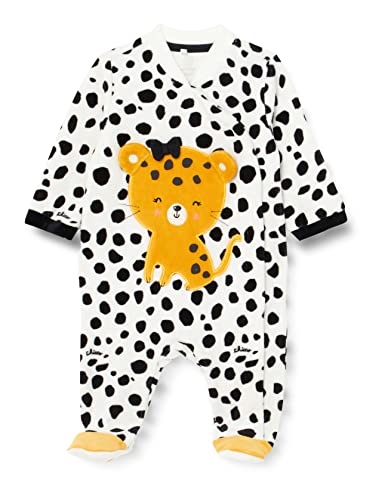 Chicco Unisex Baby Babyanzug MIT FRONTÖFFNUNG Kleinkind-Schlafanzüge, schwarz und orange, 0 Monate von Chicco