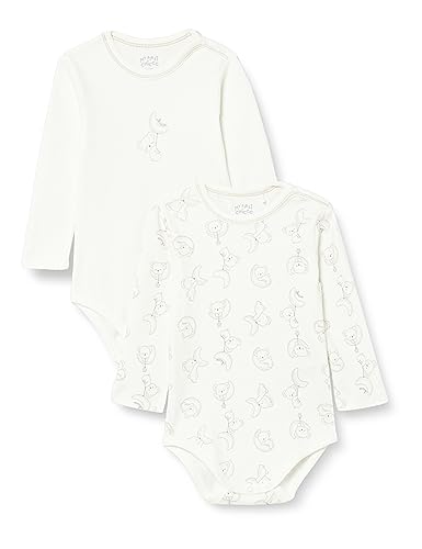 Chicco Unisex Baby Set 2 Body Schulteröffnung. Schlafanzug für Kinder und Babys, Natur, 68 von Chicco