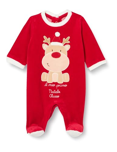 Chicco Unisex Baby Strampler mit Beinöffnung. Schlafanzug für Kinder und Babys, Rot (831), 62 von Chicco