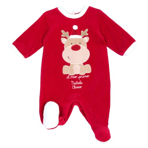 Chicco Unisex Baby Strampler mit Beinöffnung. Schlafanzug für Kinder und Babys, Mittelrot, 68 von Chicco